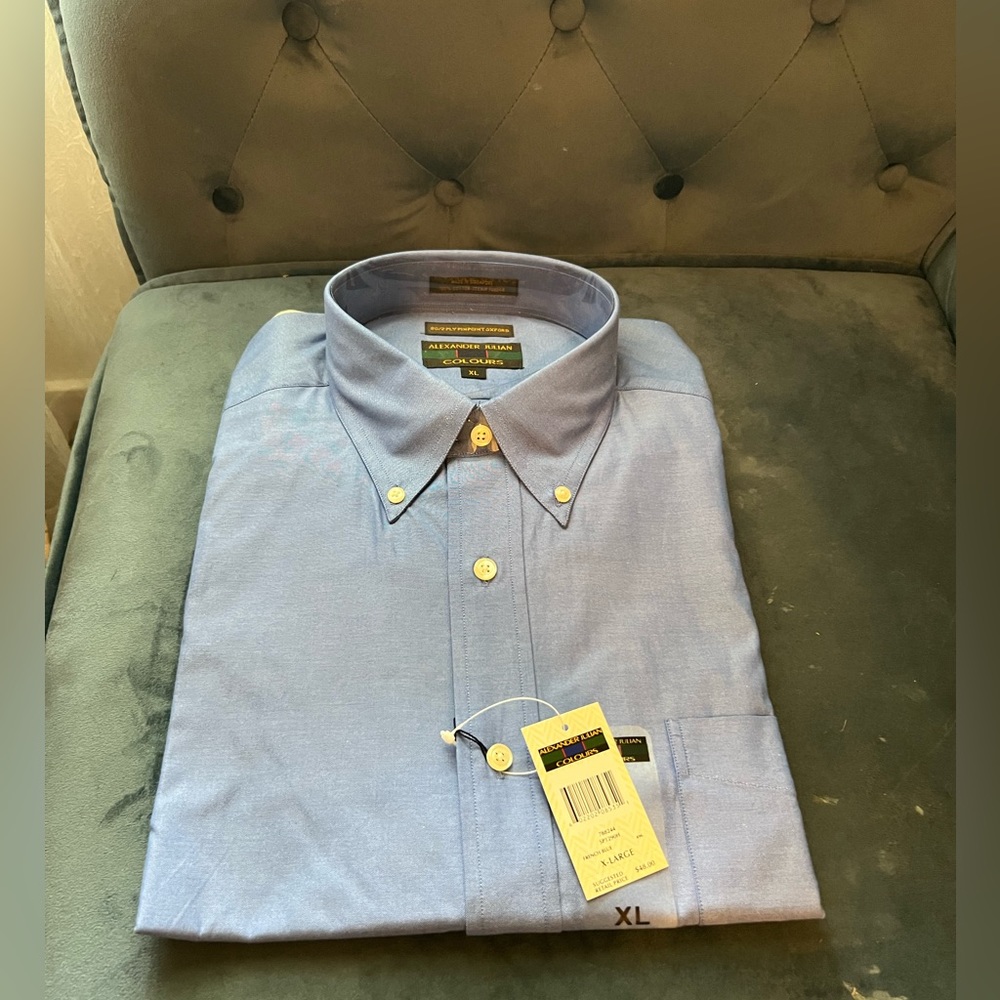 Blue Collard Shirt NWT